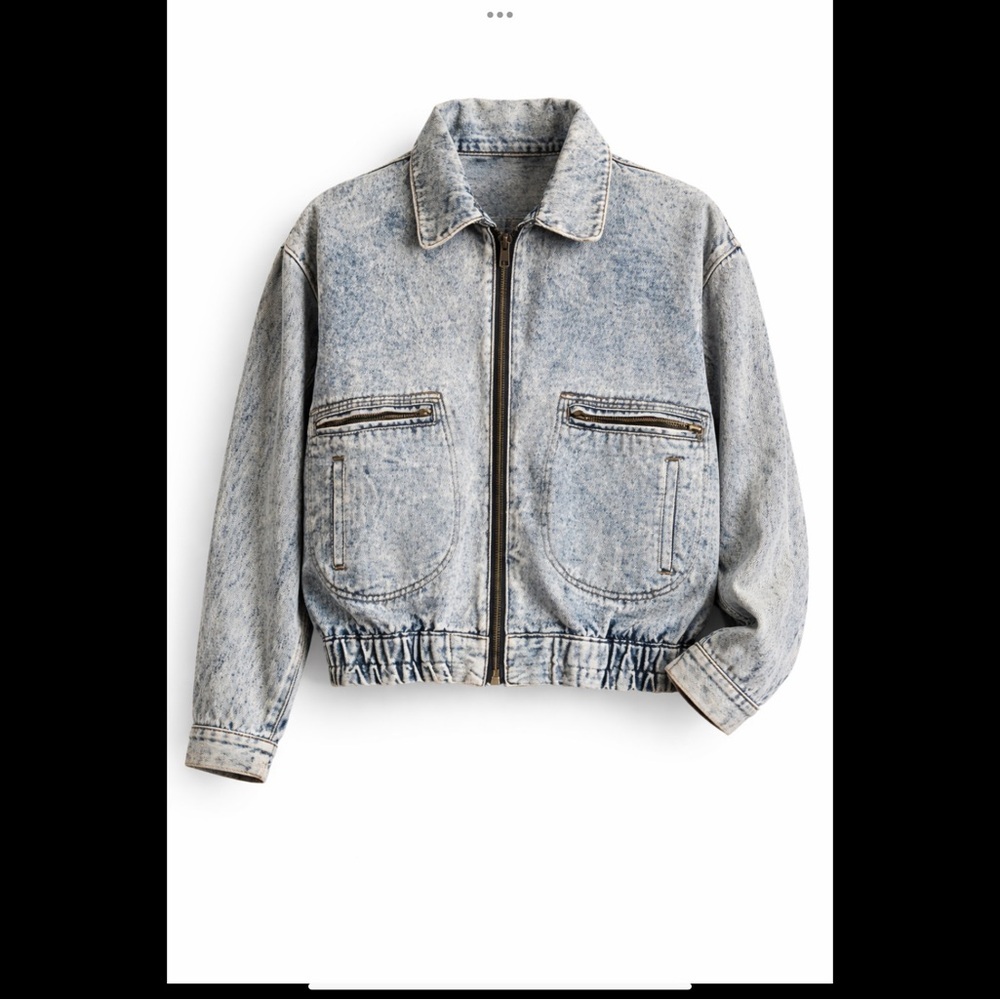 Urban Equipment Womens Acid Wash Denim Jacket Vintage 90s S